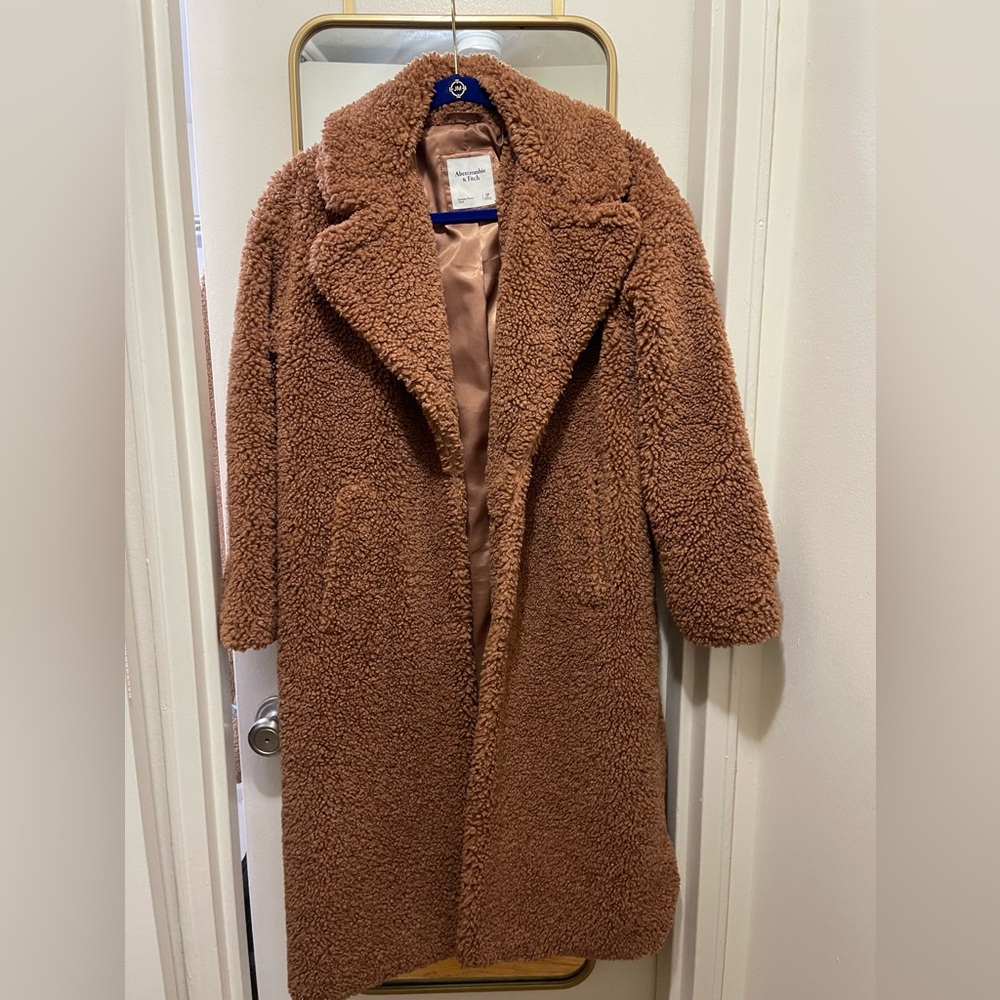 Abercrombie & Fitch Brown Teddy Jacket